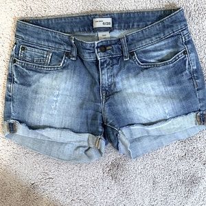 GAP jeans denim 3” inseam distressed shorts